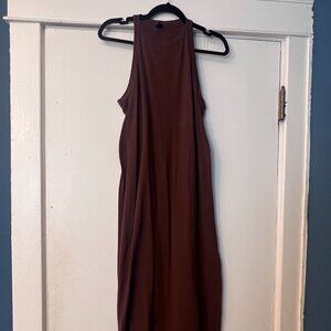 Brown Maxi bodycon dress